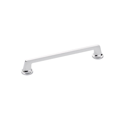 Schaub Northport Round Base 8" C-C Pull, Round Base in Polished Chrome