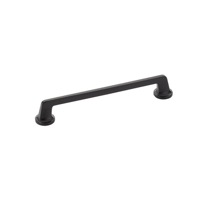 Schaub Northport Round Base 8" C-C Pull, Round Base in Matte Black