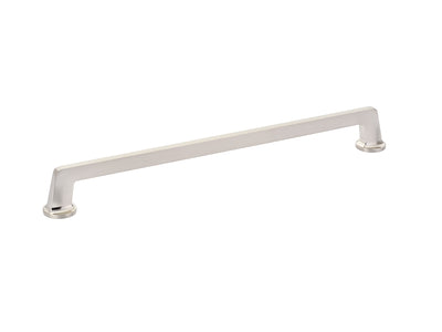 Schaub Northport Round Base 15" C-C Appliance Pull, Round Base in Brushed Nickel