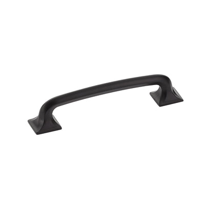 Schaub Northport Square Base 5" C-C Pull, Square Base in Matte Black