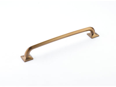 Schaub Northport Square Base 8" C-C Pull, Square Base in Brushed Bronze