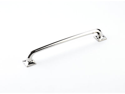 Schaub Northport Square Base 8" C-C Pull, Square Base in Polished Nickel