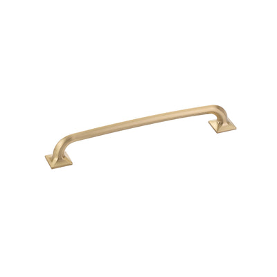 Schaub Northport Square Base 8" C-C Pull, Square Base in Signature Satin Brass