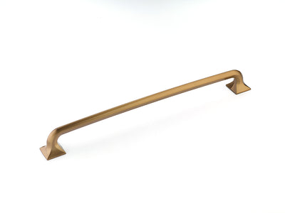 Schaub Northport Square Base 15" C-C Appliance Pull, Square Base in Brushed Bronze
