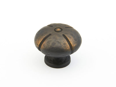 Schaub Siena 1-3/8" Round Knob in Ancient Bronze