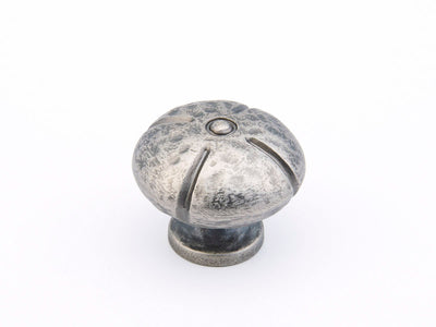Schaub Siena 1-3/8" Round Knob in Vibra Nickel