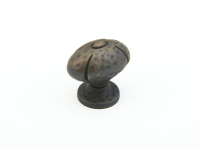 Schaub Siena 1-1/4" Oval Knob in Ancient Bronze