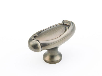 Schaub French Farm 1-7/8" Oval Knob in Antique Nickel