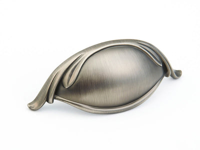 Schaub French Farm 3" C-C Cup Pull in Antique Nickel