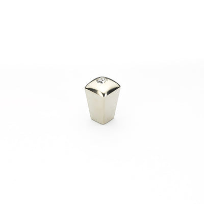 Schaub SkyeVale 1/2" Crystal Knob in Satin Nickel