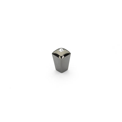 Schaub SkyeVale 1/2" Crystal Knob in Black Chrome