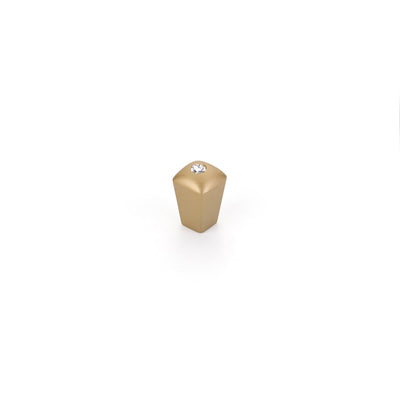 Schaub SkyeVale 1/2" Crystal Knob in Signature Satin Brass