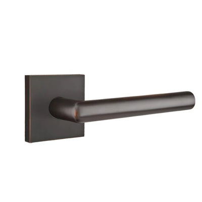 Emtek Stuttgart Lever with Square Rosette in Oil Rubbed Bronze