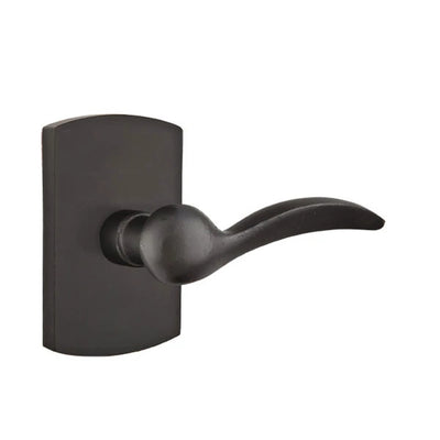 Emtek Durango Lever with #4 Rosette in Flat Black Bronze