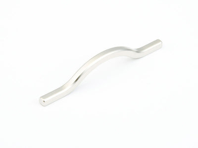 Schaub Sorrento 96/5-1/16" C-C Bowed Pull in Satin Nickel