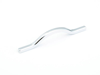 Schaub Sorrento 96/5-1/16" C-C Bowed Pull in Polished Chrome