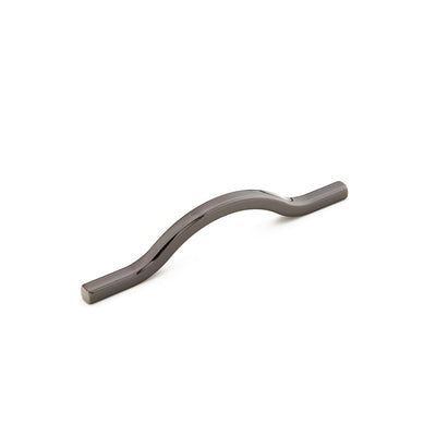 Schaub Sorrento 96/5-1/16" C-C Bowed Pull in Black Chrome