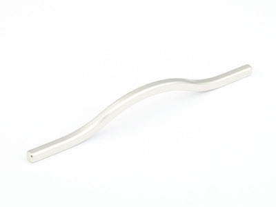 Schaub Sorrento 160/192 mm C-C Bowed Pull in Satin Nickel