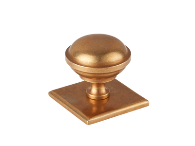 Armac Martin Queslett Cabinet Knob with Square Backplate