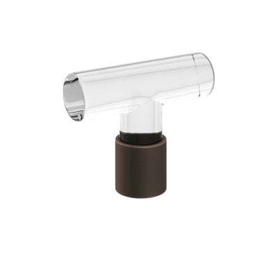 Emtek Modern Glass 2-1/8" T-Knob in Oil Rubbed Bronze