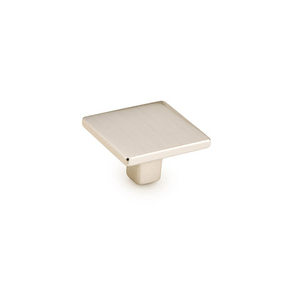 Schaub Armadio 1-3/8" Square Knob in Satin Nickel