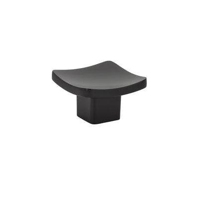 Emtek Basin 1-5/8" Knob in Flat Black