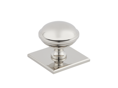Armac Martin Queslett Cabinet Knob with Square Backplate