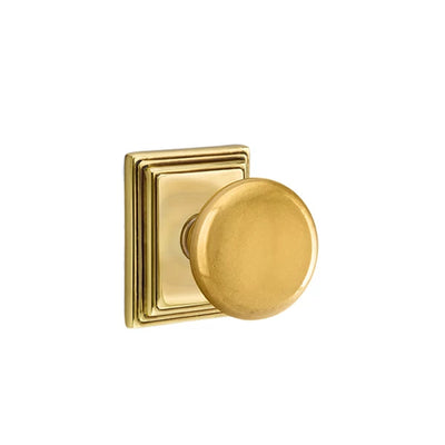 Emtek Providence Knob with Wilshire Rosette in French Antique