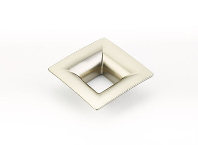 Schaub Finestrino 1-1/4" C-C Flared Square Pull in Satin Nickel