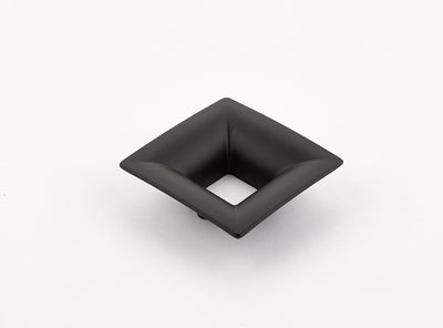 Schaub Finestrino 1-1/4" C-C Flared Square Pull in Matte Black