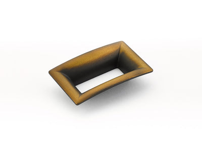 Schaub Finestrino 2-1/2" C-C Flared Rectangle Pull in Burnished Bronze
