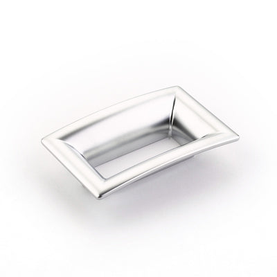 Schaub Finestrino 2-1/2" C-C Flared Rectangle Pull in Matte Chrome