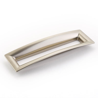 Schaub Finestrino 6-5/16" C-C Flared Rectangle Pull in Satin Nickel