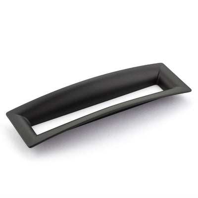 Schaub Finestrino 6-5/16" C-C Flared Rectangle Pull in Matte Black