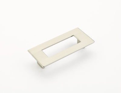 Schaub Finestrino 3-3/4" C-C Flat Rectangle Pull in Satin Nickel