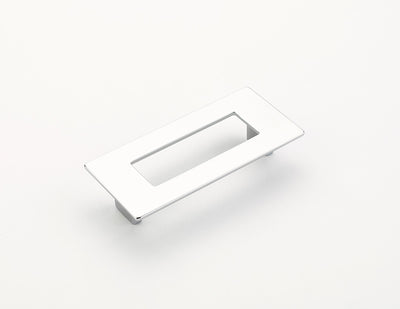 Schaub Finestrino 3-3/4" C-C Flat Rectangle Pull in Polished Chrome