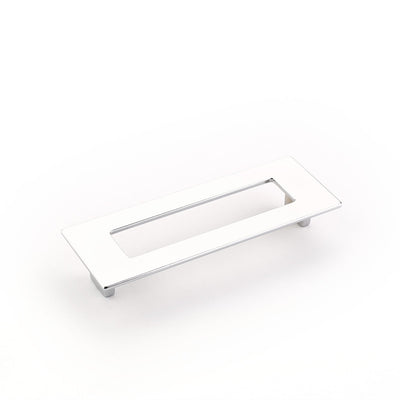 Schaub Finestrino 5-1/16" C-C Flat Rectangle Pull in Polished Chrome