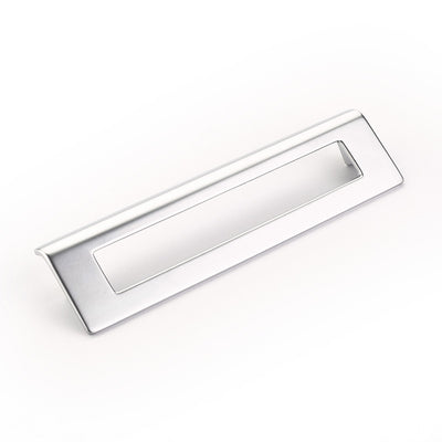 Schaub Finestrino 6-5/16" C-C Angled Rectangle Pull in Matte Chrome