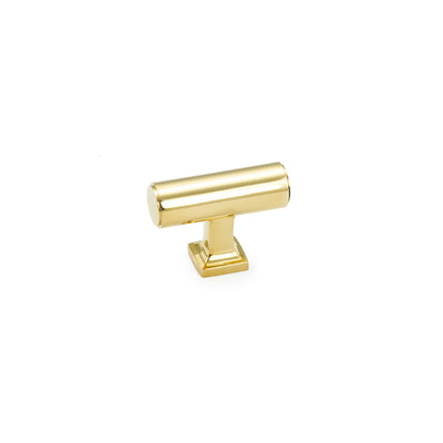 Schaub Haniburton 1-5/8" T-Knob in Unlacquered Brass