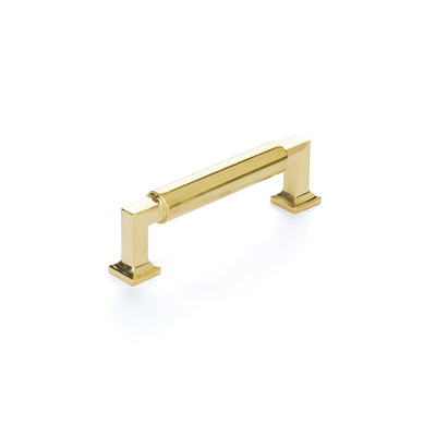 Schaub Haniburton 3-1/2" C-C Pull in Unlacquered Brass