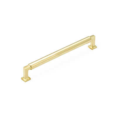 Schaub Haniburton 8" C-C Pull in Unlacquered Brass