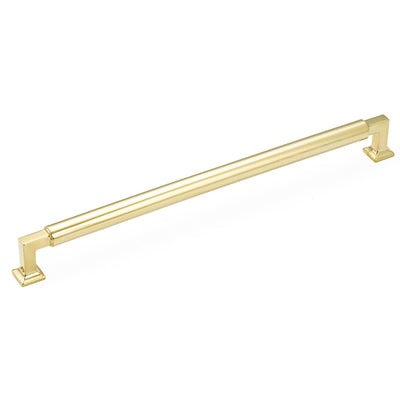 Schaub Haniburton Appliance Pulls 18" C-C Appliance Pull in Unlacquered Brass