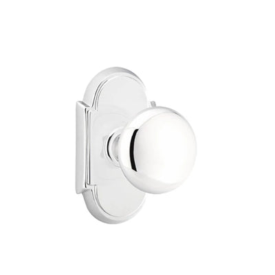 Emtek Providence Knob with #8 Rosette in Polished Chrome