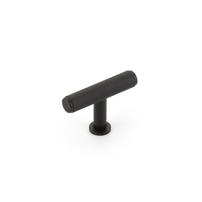 Schaub Pub House Knurled 2" Knurled T-Knob in Matte Black