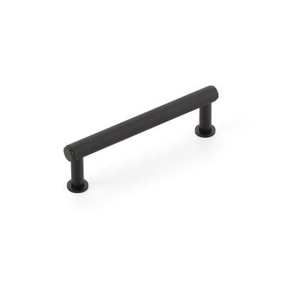 Schaub Pub House Knurled 4" C-C Knurled Pull in Matte Black
