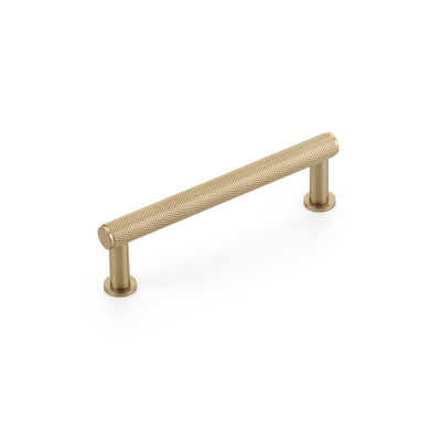Schaub Pub House Knurled 4" C-C Knurled Pull in Signature Satin Brass