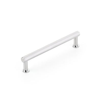 Schaub Pub House Knurled 5" C-C Knurled Pull in Polished Chrome