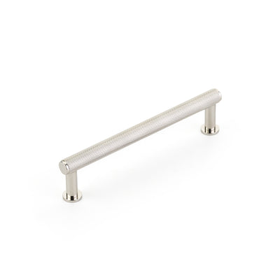 Schaub Pub House Knurled 5" C-C Knurled Pull in Polished Nickel