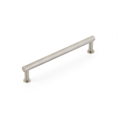 Schaub Pub House Knurled 6" C-C Knurled Pull in Brushed Nickel