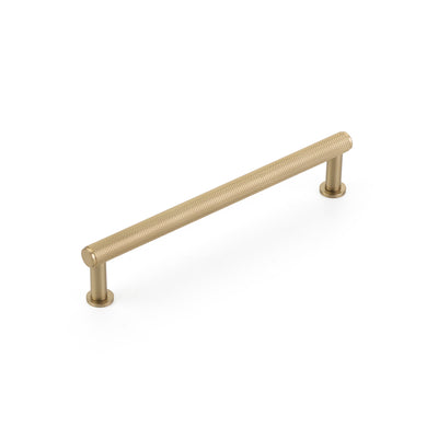 Schaub Pub House Knurled 6" C-C Knurled Pull in Signature Satin Brass